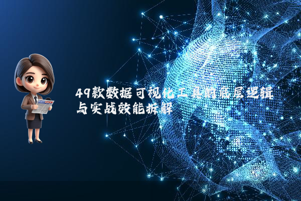 49款数据可视化工具的底层逻辑与实战效能拆解